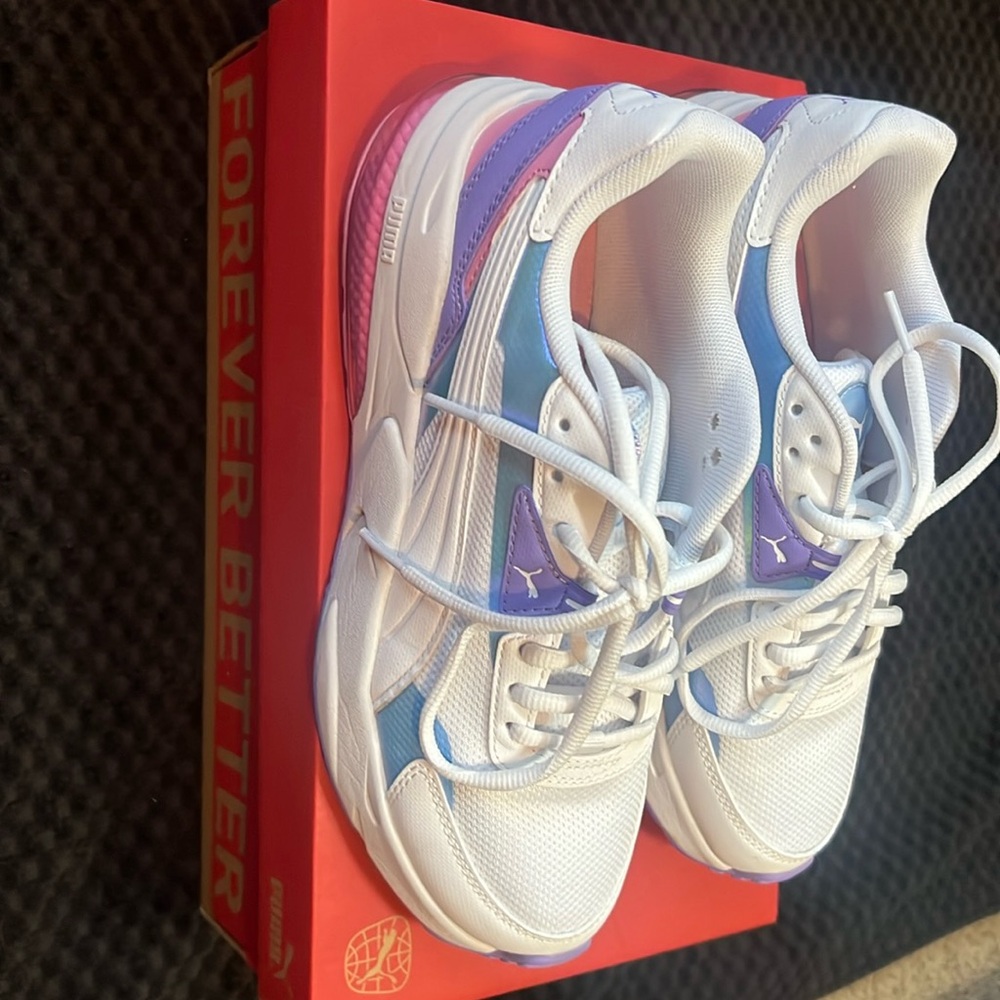 Puma Sneakers white/pink/purple